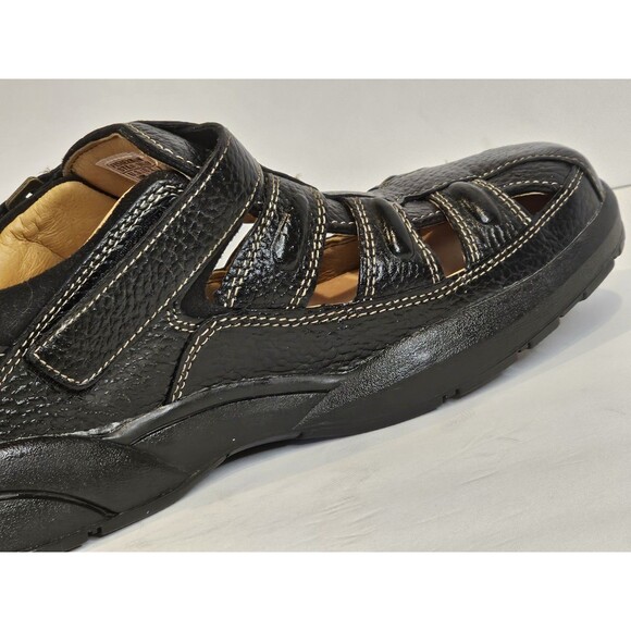 Dr. Comfort Fisherman 9810 Men’s 10M Black Leather Diabetic Orthopedic Sandals main image 10